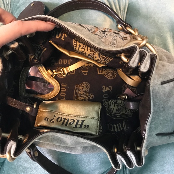 Authentic Juicy Couture velour bag - Picture 6 of 8